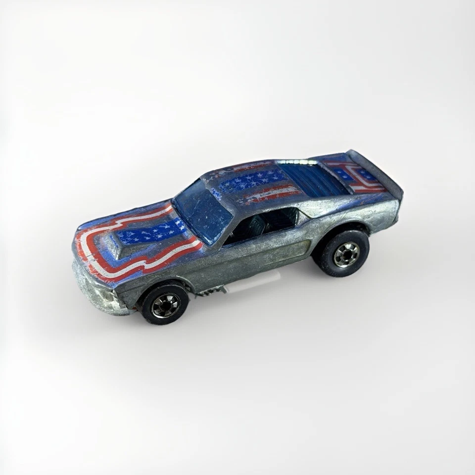 Mustang Stocker 1974 Super Chromes estrellas y rayas vintage Hong Kong Hot Wheels Foto 1 de 4