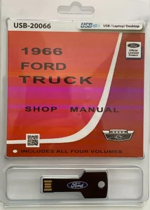 1966 Ford Truck F100 F250 F350 P350 B600 Bus Shop Manual Service Repair on USB - Picture 1 of 8