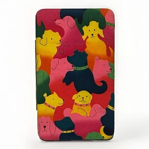 Unbranded Wallet Clutch Colorful Puppy Dogs With Snap Closure 6.5” - Picture 1 of 3