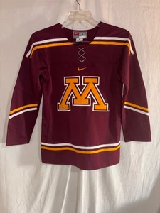 Minnesota Golden Gophers Boys Nike Hockey Jersey L Maroon - Picture 1 of 3