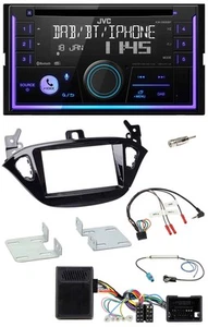 JVC Lenkrad USB 2DIN DAB Bluetooth CD Autoradio für Opel Adam ab 2013 Corsa E - Bild 1 von 11