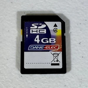 Tarjeta SDHC Dane-Elec 4 GB OEM SD-K04G probada funciona - Imagen 1 de 2