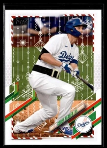 2021 Topps Holiday #HW184b Corey Seager SP Santa Belt - Picture 1 of 2