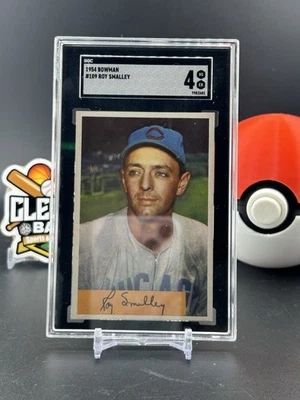 Roy Smalley 1954 Bowman Baseball Cubs #109 SGC 4 (RS) - Imagem 1 de 2