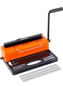 TIANSE Binding Machine Wire Binder Machine 34 Size Holes Bind 120 Sheets Max - Picture 1 of 10