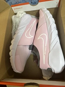 Nike Flex Runner  Size 7  Running Slip-on Shoes Pink White DJ6038-600 NEW - Picture 1 of 2