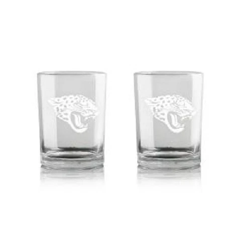 TWO (2) JACKSONVILLE JAGUARS 16oz WHISKEY GLASSES (GIFT PACK) FROM DUCKHOUSE Cover