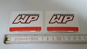2x Alter Aufkleber Auto Motorrad Sport Fahrwerk WP Suspension - Bild 1 von 1