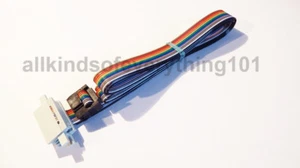 ** 10-WEGE REGENBOGEN FLACHBANDKABEL MIT IDC STECKER/BUCHSE - 1/2 METER LANG ** - Bild 1 von 6