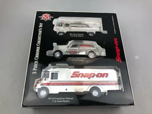 SET DA COLLEZIONE CROMATO A SCATTO 3 PEZZI MT-55 + STEPVAN 1:32 1935 FORD BERLINA 1:24 - Foto 1 di 11