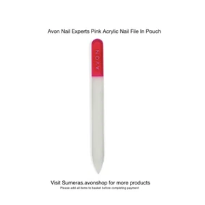 Avon Nail Experts Pink Acrylic Nail File ~ Free P&P ~ Gr8 Xmas Stocking Filler - Picture 1 of 4