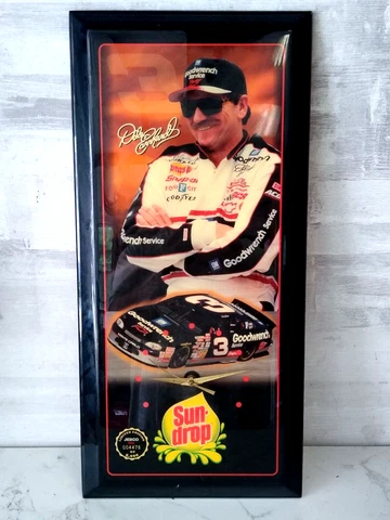 Vintage Limited Edition Jebco Dale Earnhardt Sundrop Soda Clock As-Is Cover