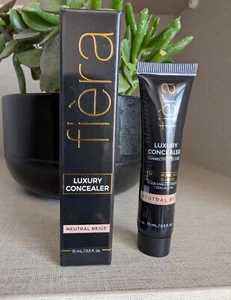 Fiera Luxury Concealer NEUTRAL BEIGE 15ml Anti Ageing Full Coverage Hydrating - Picture 1 of 24