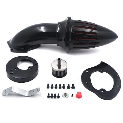 Gloss Black Bullet Air Cleaner Intake Kit For Honda VTX1300 VTX 1300 2003-2009 - Image 1 of 4