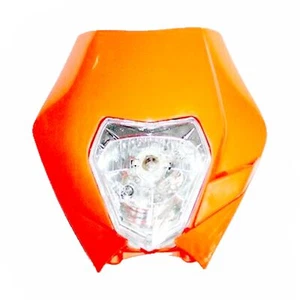 Orange OLD KTM Style Rec Reg Head Light PIT PRO Dirt Motrocycle Motorcross Bike - Picture 1 of 5
