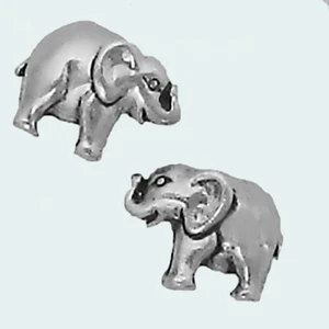 Elefant Ohrringe Sterlingsilber kleine Mini Pfosten Ohrstecker - Bild 1 von 4