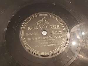 The Three Suns - The French Can-Can Polka & Sugar Blues -RCA Victor 78 RPM 1949 - Picture 1 of 4