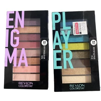 SET of 2 NEW Revlon Colorstay Insider Eye Shadow Palette Player 910 & Enigma 920 - Image 1 of 4