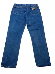 Pantalones de mezclilla Wrangler para hombre vintage años 70 vaqueros azul occidental talla 38 X 34 100 % algodón - Imagen 1 de 9