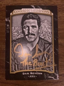 SIGNIERTE DAN "THE BEAST" SEVERN GOODWIN CHAMPIONS KARTE! UPPER DECK! MMA! UFC HOF - Bild 1 von 2