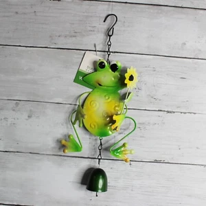 NEW Metal Wind Chime Noise Maker Garden Patio Outdoor Yard Decor Frog - Picture 1 of 10