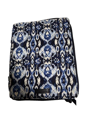 Estojo organizador Vera Bradley tablet domador em azul ilha Ikat 11,5 x 9 - Imagem 1 de 4