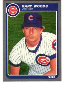 1985 Fleer #71 Gary Woods, Chicago Cubs - Picture 1 of 2
