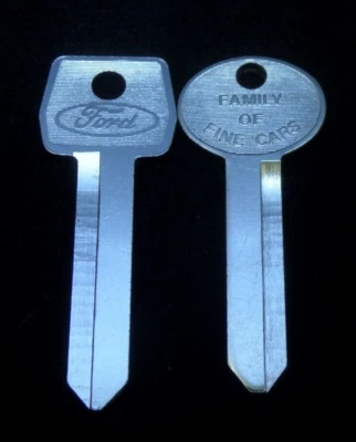 OEM FORD LINCOLN MERCURY KEY BLANK SET 1967-1992 Torino F-150 LTD Bronco Mustang - Image 1 of 2