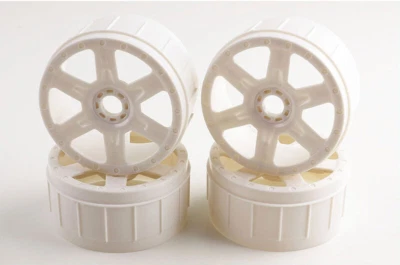 Buggy Felge 1:8 DBX Inferno Neo 6-Speichen weiss 4 St Ersatzteil Kyosho IFH-005W - Bild 1 von 2