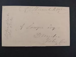 New York: South Bradford 1859 (circa) copertina senza timbro, Postmaster Free, DPO - Foto 1 di 2