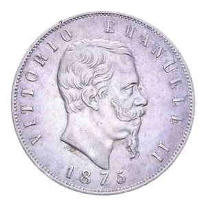 5 LIRE 1875 ROMA NC VITT. EMANUELE II - Picture 1 of 2