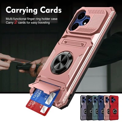 For Boost Celero 5G / 5G+ Plus 2024 Shockproof Stand Card Holder Ring Case Cover - Image 1 of 4