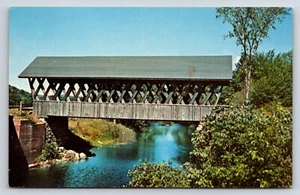 Postal Keniston Covered Bridge, Blackwater River, Andover, New Hampshire - Imagen 1 de 2