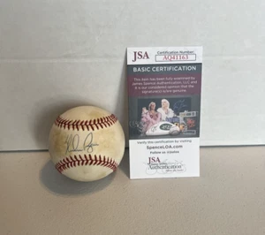 Nolan Ryan Texas Rangers MLB Autographed Signed Bobby Brown Ball Toned JSA Auth. - Picture 1 of 13