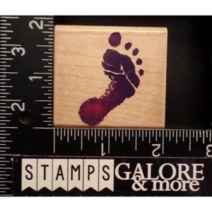 Inkadinkado Rubber Stamps 4547P RIGHT BABY FOOT PRINT #W12 - Picture 1 of 2