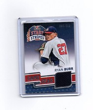 2015 USA Baseball Stars and Stripes Game Gear Mats Longevity Ruby #86 Ryan Burr