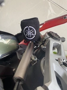 1x New Black Clutch Brake Reservoir Yamaha Racing Motorcycle Sock Cover R1 R6 - Picture 1 of 1