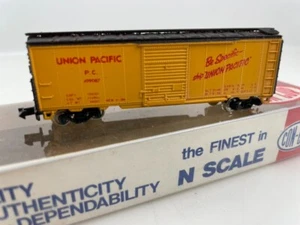 N Scale Con-Cor 1001-H 40’ Standard Steel Boxcar Union Pacific - Picture 1 of 3