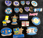 LARGE COLLECTION OF 18 ASSORTED PORTSMOUTH POMPEY ENAMEL PIN BADGES