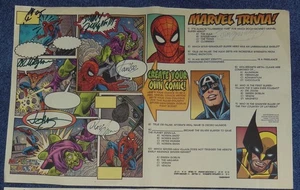 MARVEL MANIA PLACEMAT~SIGNED STAN LEE~QUESADA~THOMAS~MILGROM~SPIDER-MAN - Bild 1 von 8