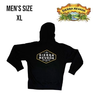 Sierra Nevada Brewing Co. Full Zip Hoodie Jacket Men’s XL Black Long Sleeve Beer - Picture 1 of 7