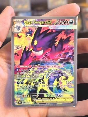 Pokémon Mega Gengar Ex Inglés Convertido Novedad Tarjeta *VER DESCRIPCIÓN* Foto 1 de 2