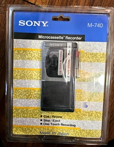 Grabadora de voz portátil con microcassette Sony M-740 de colección - Imagen 1 de 4