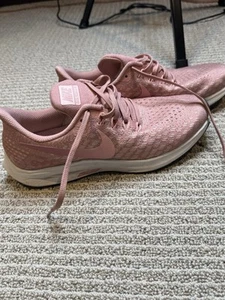 Nike Air Zoom Pegasus 35 Pink Sneakers Womens Size 9.5 Running Shoes 942855 603 - Picture 1 of 6