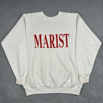 Sudadera Raglán Marista Años 70 De Colección Para Hombre XL Se Ajusta Grande Colegiata Pacífico EE. UU. Foto 1 de 4