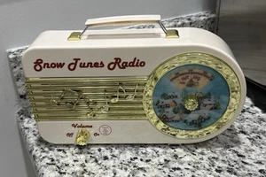 Mr. Christmas Snow Tunes Radio Top Zustand Off White Gold Musik - Bild 1 von 9