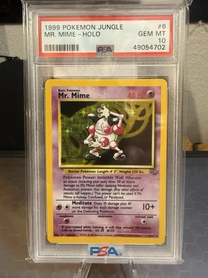 1999 Pokemon Jungle MR. MIME 6/64 PSA 10 - Image 1 of 2