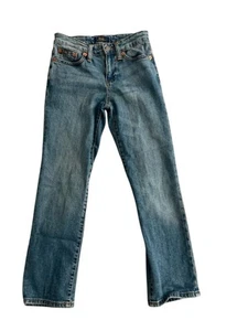 Polo Ralph Lauren Boys Sz 8 Hampton Straight Medium Wash Jeans Adjustable Waist - Picture 1 of 8