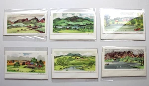 Adolf Dehn Vintage Note Cards Lot of 6 American Artists Group NEW New Old Stock - Picture 1 of 8