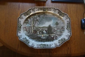 Johnson Bros England Il Villaggio Amico Piatto Grande 20" x 16" - Foto 1 di 6